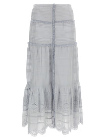 Isabel Marant Étoile Paoline Long Skirt Blue