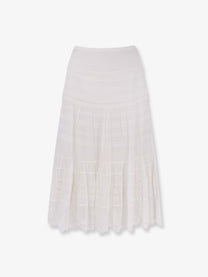 Isabel Marant Étoile Women's Paoline Organic Cotton Skirt White