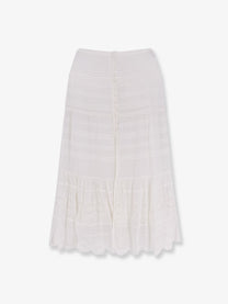 Isabel Marant Étoile Women's Paoline Organic Cotton Skirt White