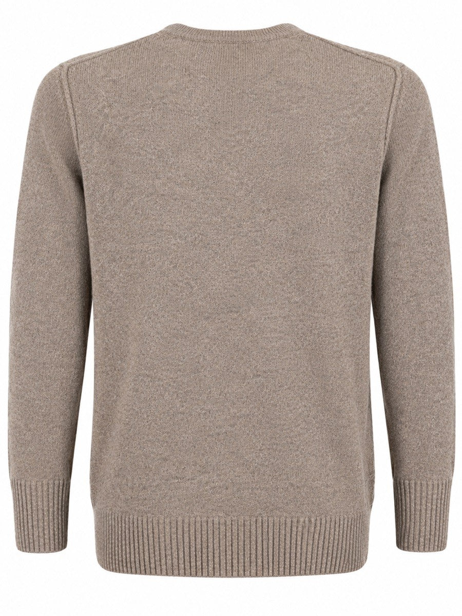 Paolo Pecora Milano Men's Wool Sweater Beige, view 2