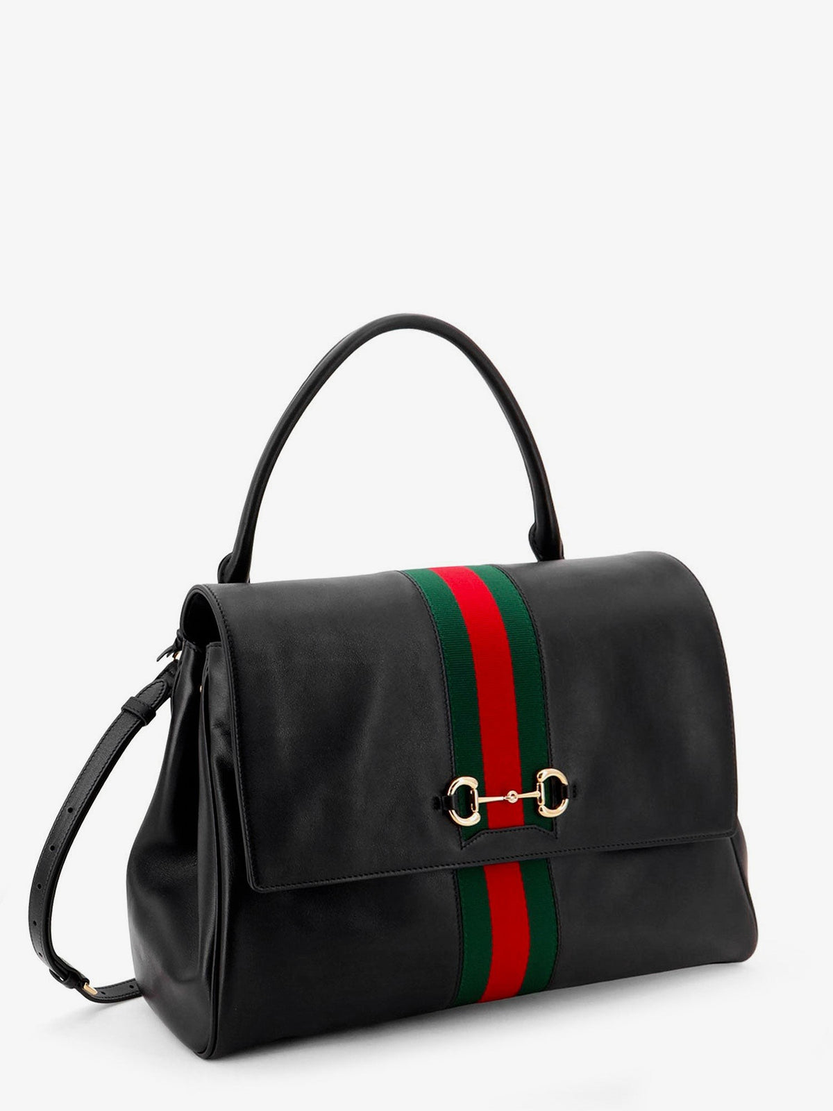 Gucci Women's Paparazzo Leather Handbag Black