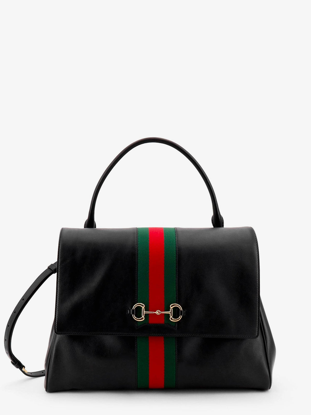 Gucci Women's Paparazzo Leather Handbag Black
