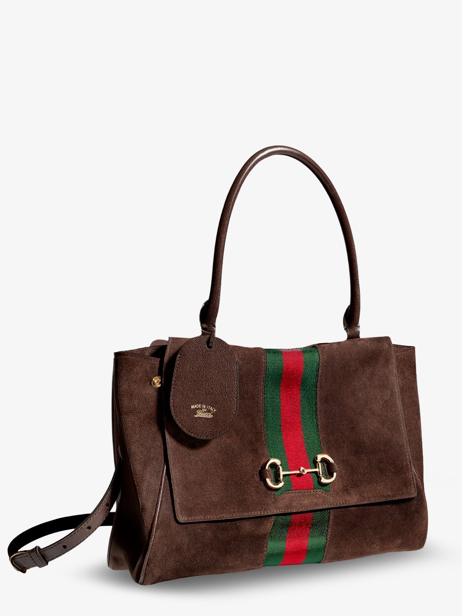 Gucci Women's Paparazzo Suede Handbag Brown