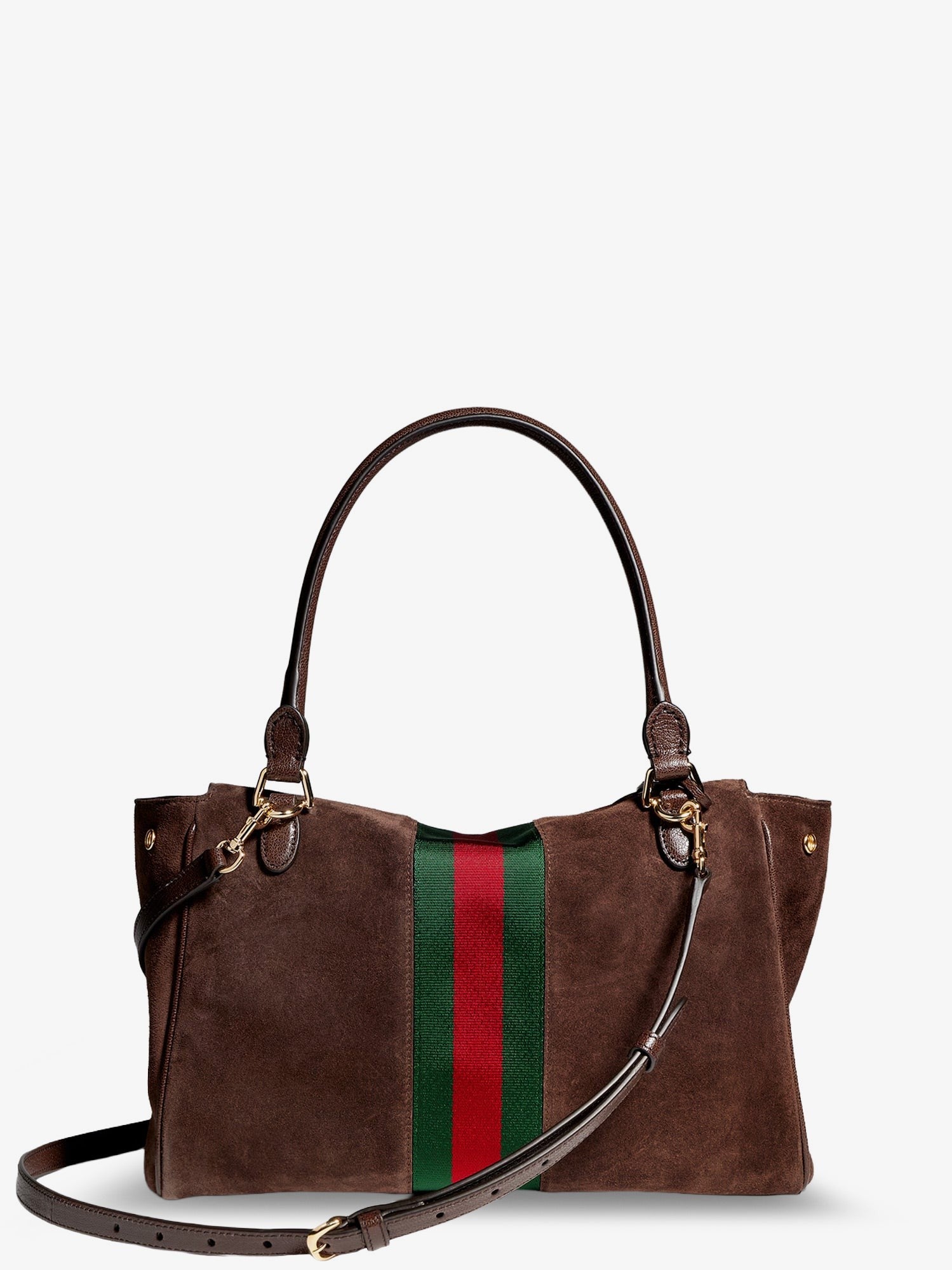 Gucci Women's Paparazzo Suede Handbag Brown