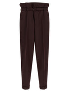 Saint Laurent Paper Bag Pants Purple