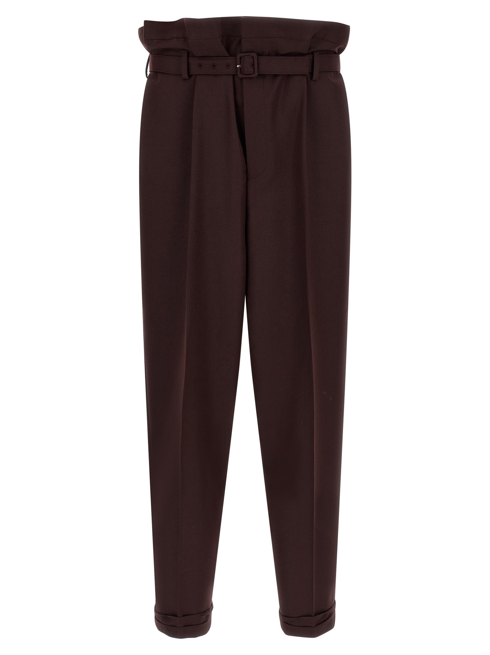 Saint Laurent Paper Bag Pants Purple