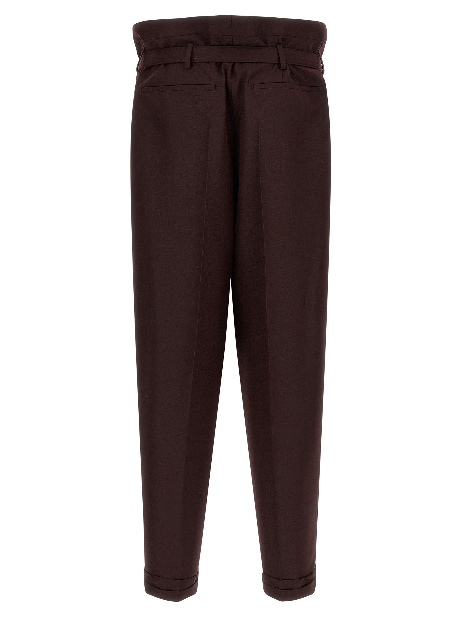 Saint Laurent Paper Bag Pants Purple