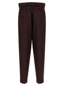 Saint Laurent Paper Bag Pants Purple