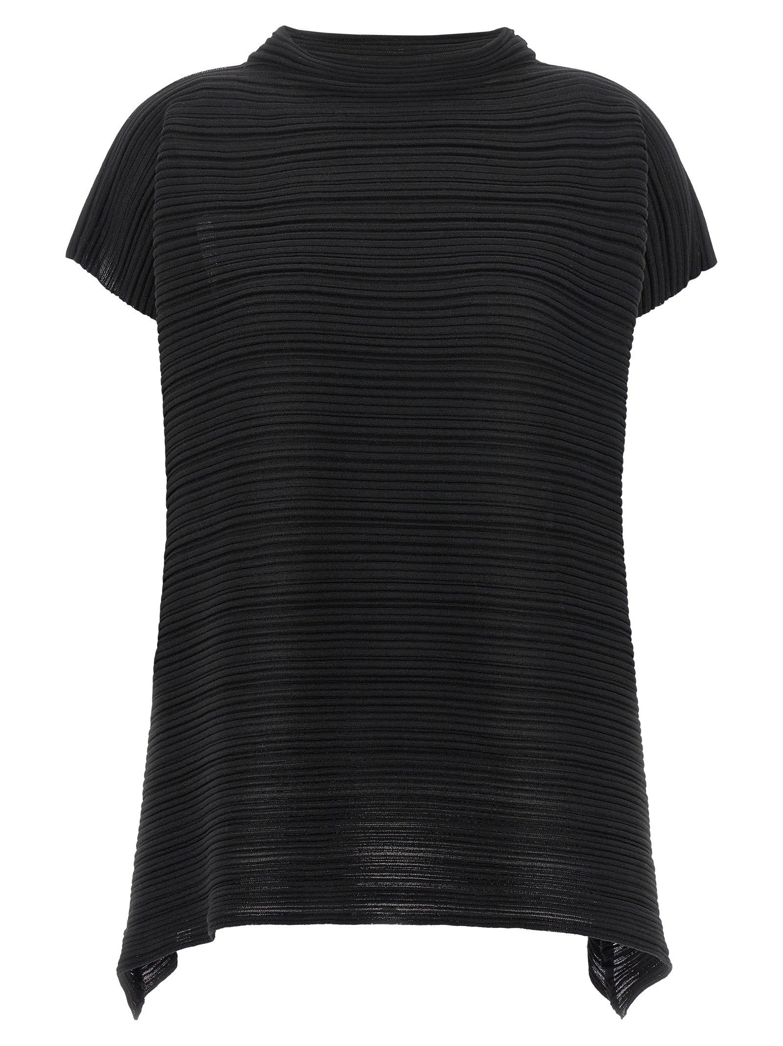 Pleats Please Issey Miyake Paper Bounce Blouse Black