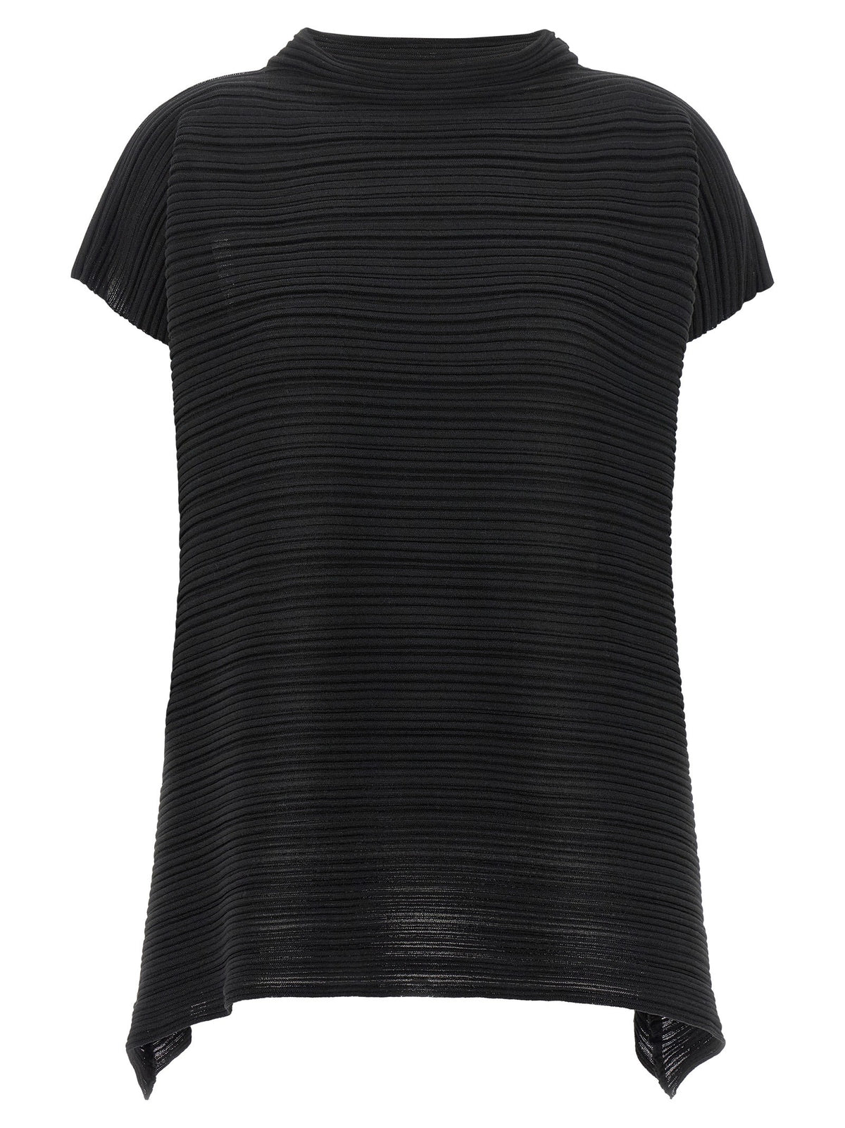 Pleats Please Issey Miyake Paper Bounce Blouse Black