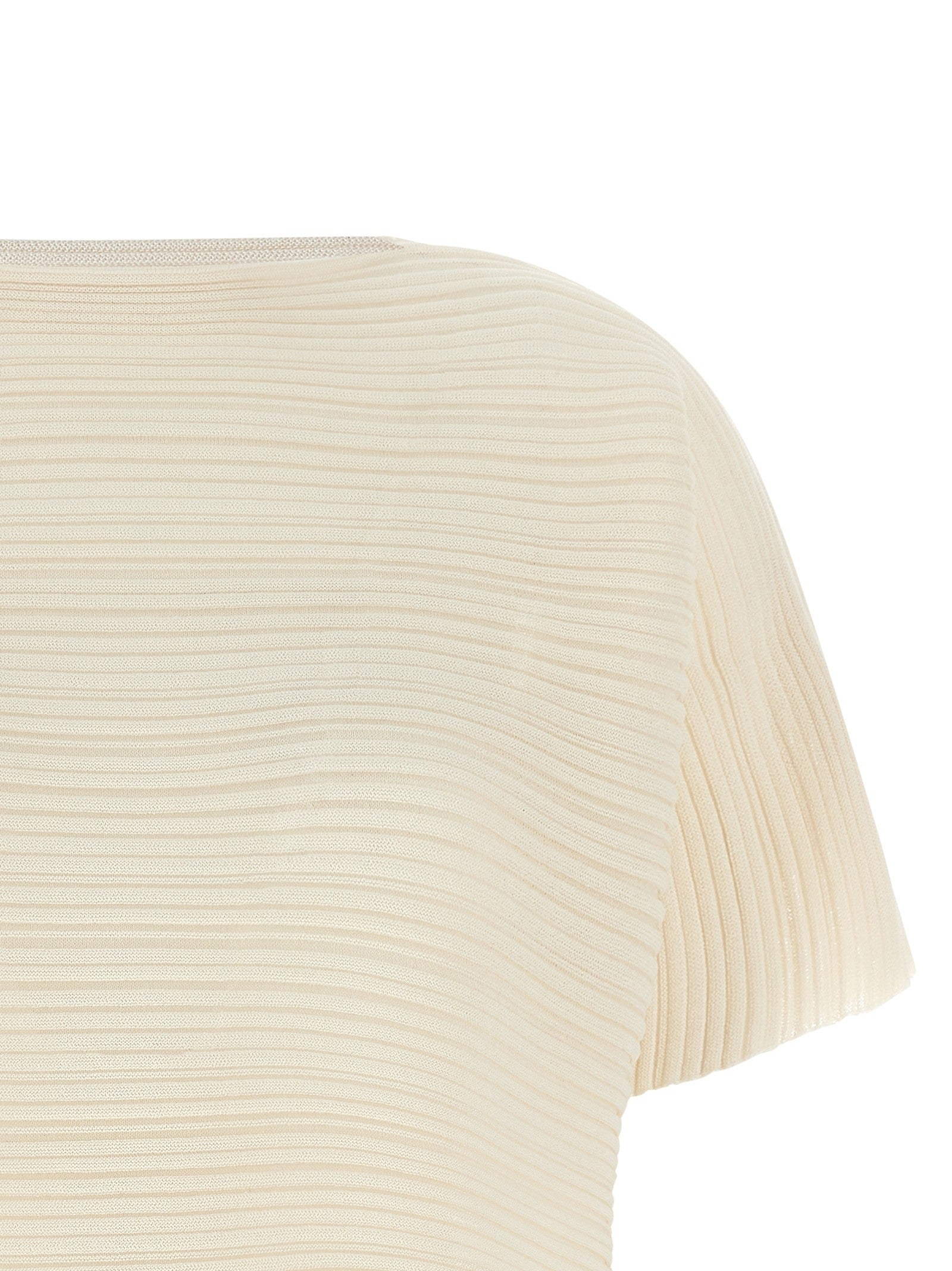 Pleats Please Issey Miyake Paper Bounce Blouse White