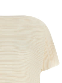 Pleats Please Issey Miyake Paper Bounce Blouse White