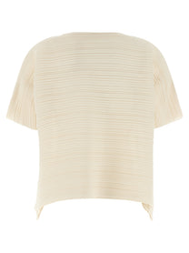 Pleats Please Issey Miyake Paper Bounce Blouse White