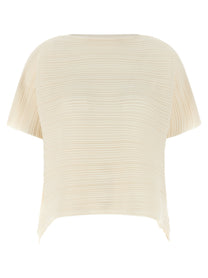 Pleats Please Issey Miyake Paper Bounce Blouse White