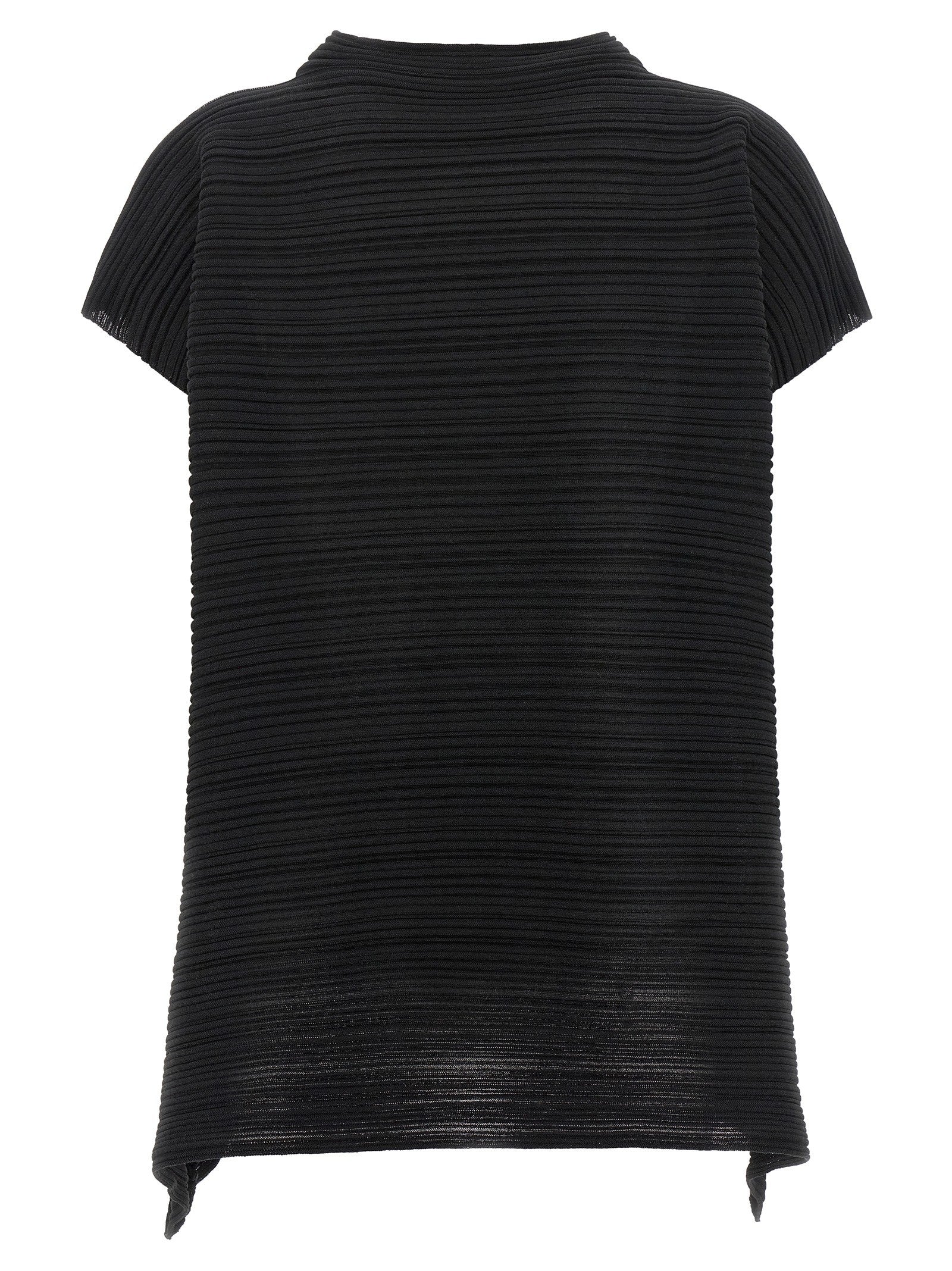 Pleats Please Issey Miyake Paper Bounce Blouse Black