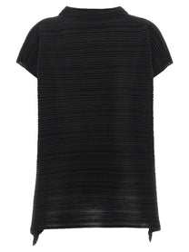 Pleats Please Issey Miyake Paper Bounce Blouse Black