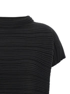 Pleats Please Issey Miyake Paper Bounce Blouse Black, view 3