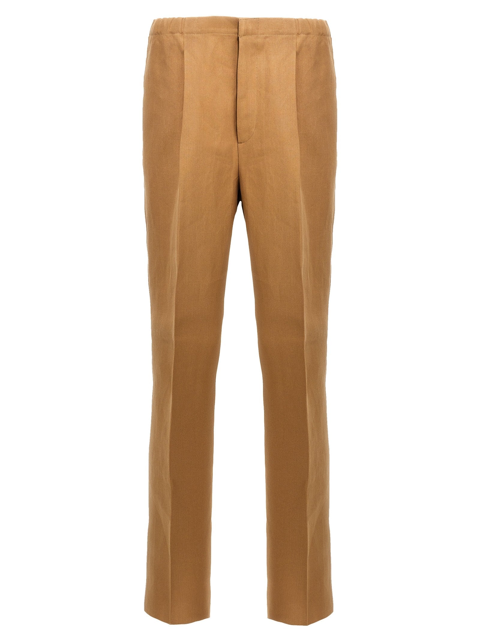 Fendi Paper Canvas Pants Beige
