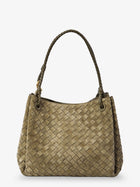 Bottega Veneta Women's Parachute Large Suede Shoulder Bag Green, view 2