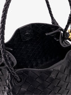 Bottega Veneta Women's Parachute Leather Shoulder Bag Black, view 4