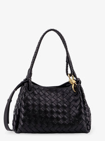 Bottega Veneta Women's Parachute Leather Shoulder Bag Black