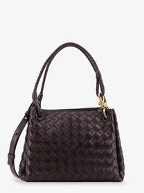 Bottega Veneta Women's Parachute Leather Shoulder Bag Brown
