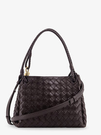 Bottega Veneta Women's Parachute Leather Shoulder Bag Brown