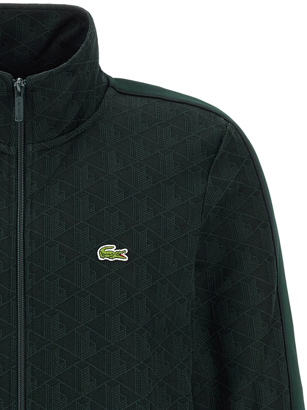 Lacoste Paris Jacquard Monogram Sweatshirt Green