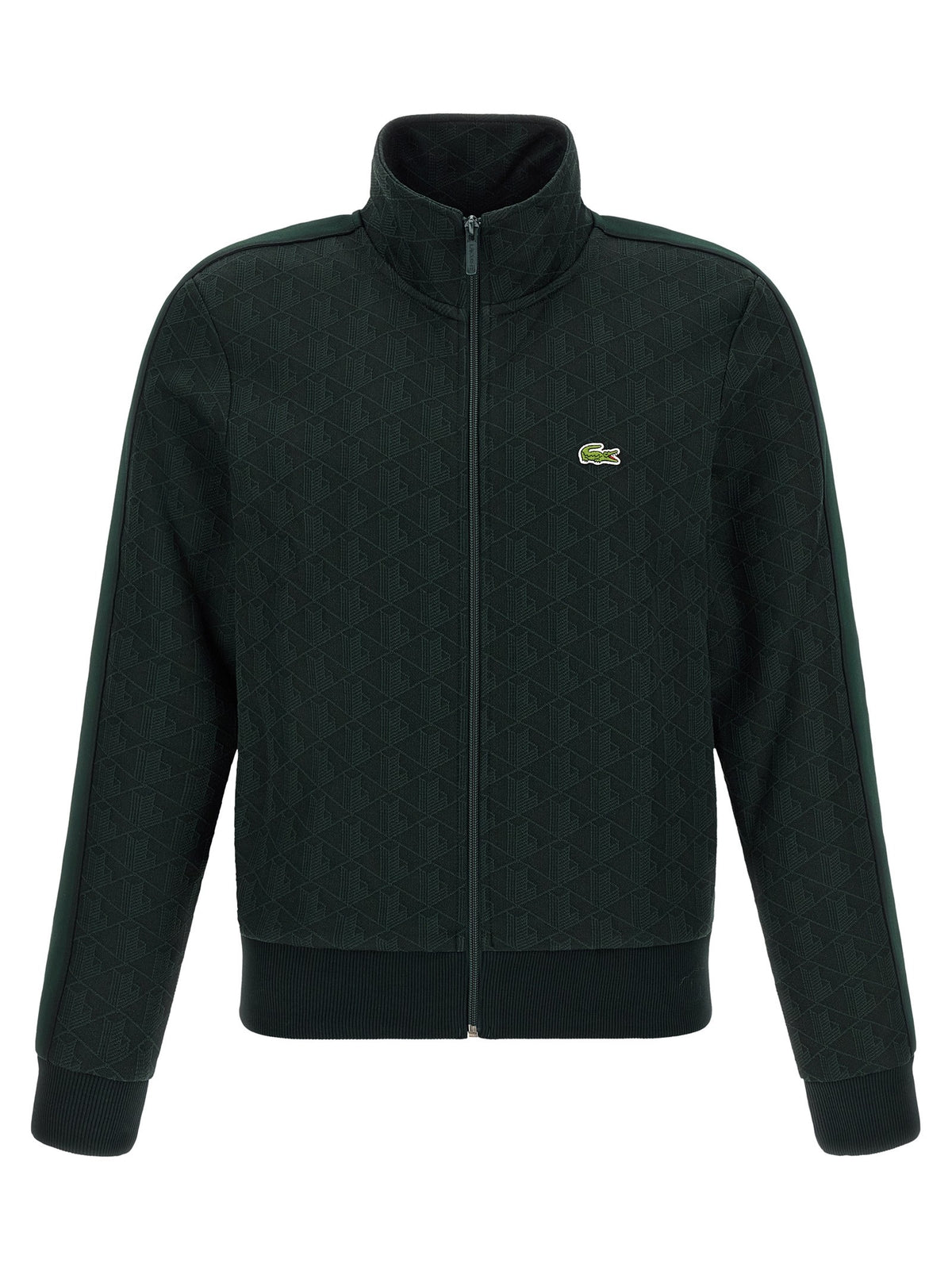 Lacoste Paris Jacquard Monogram Sweatshirt Green
