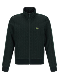 Lacoste Paris Jacquard Monogram Sweatshirt Green