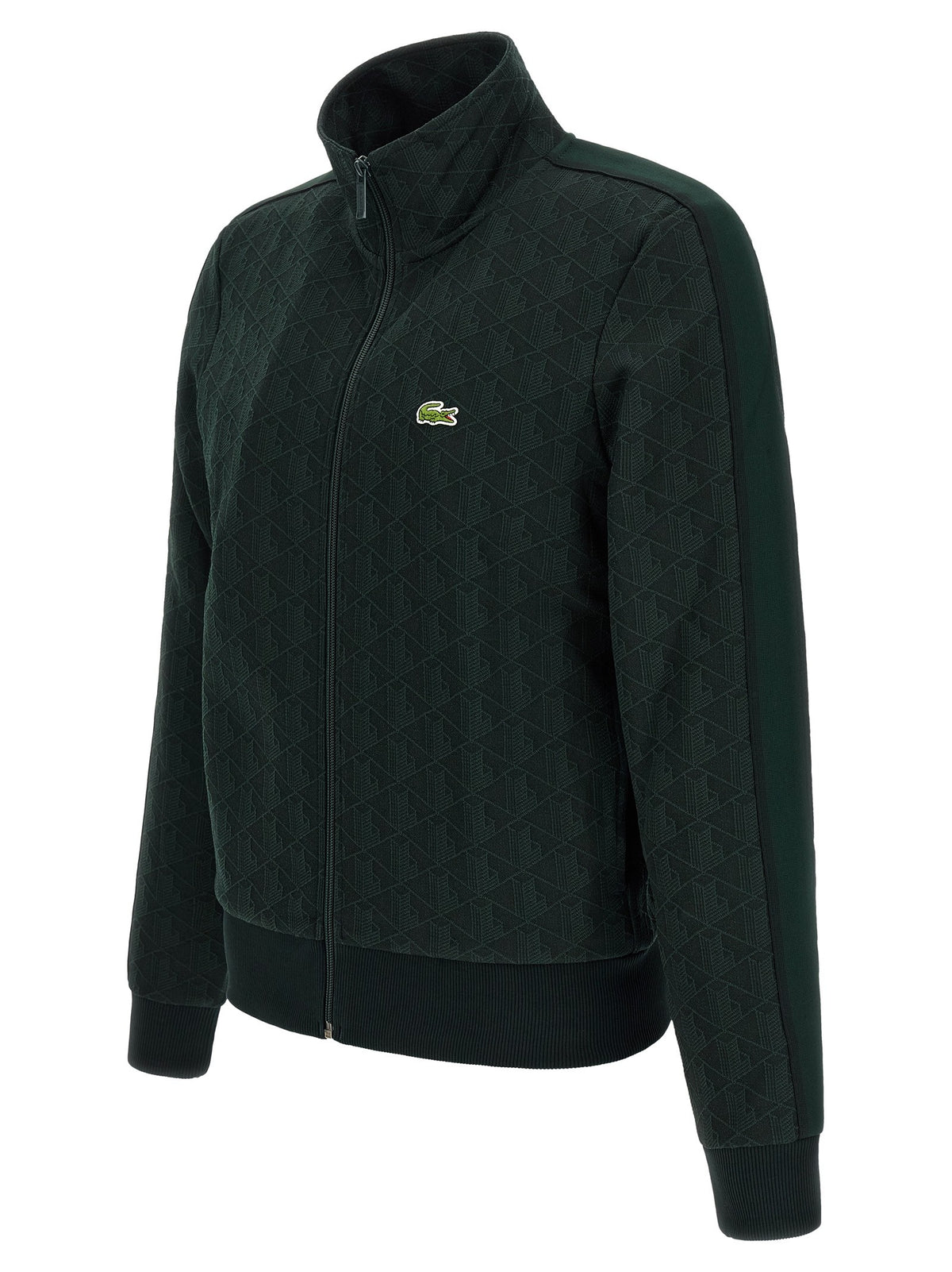 Lacoste Paris Jacquard Monogram Sweatshirt Green