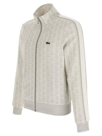 Lacoste Paris Jacquard Sweatshirt Grey, view 3