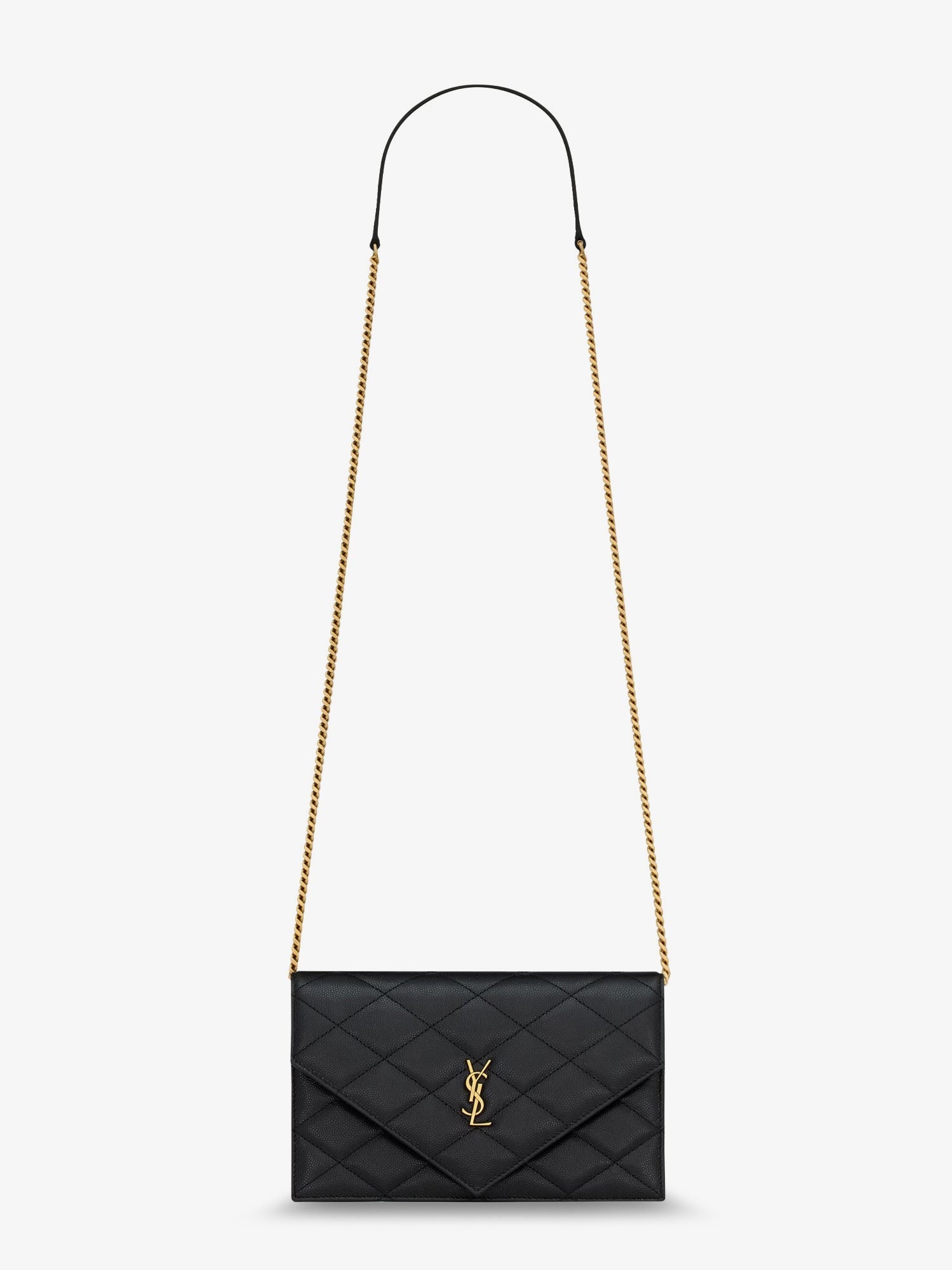 Saint Laurent Women's Paris Leather Crossbody Bag Black