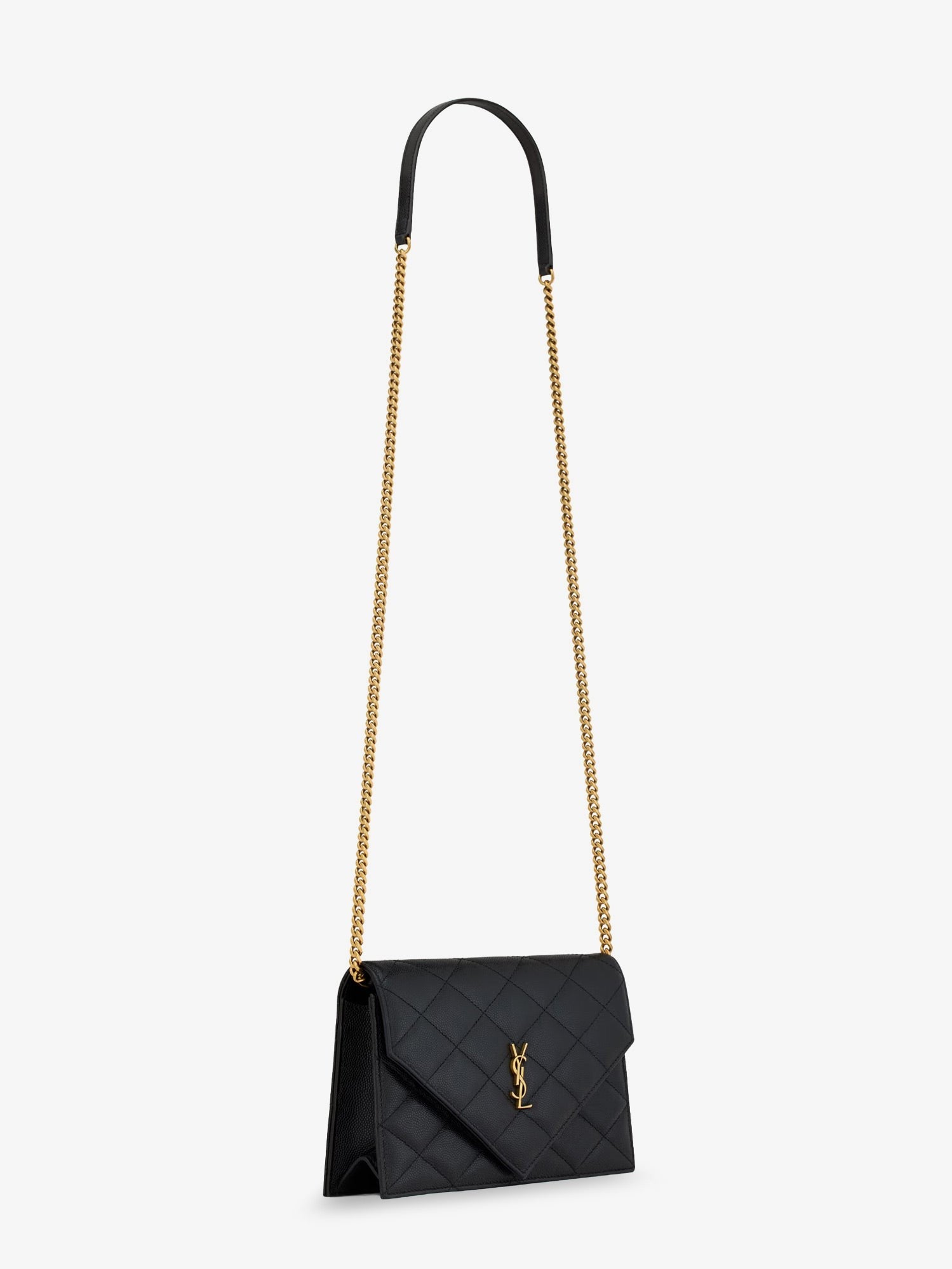 Saint Laurent Women's Paris Leather Crossbody Bag Black
