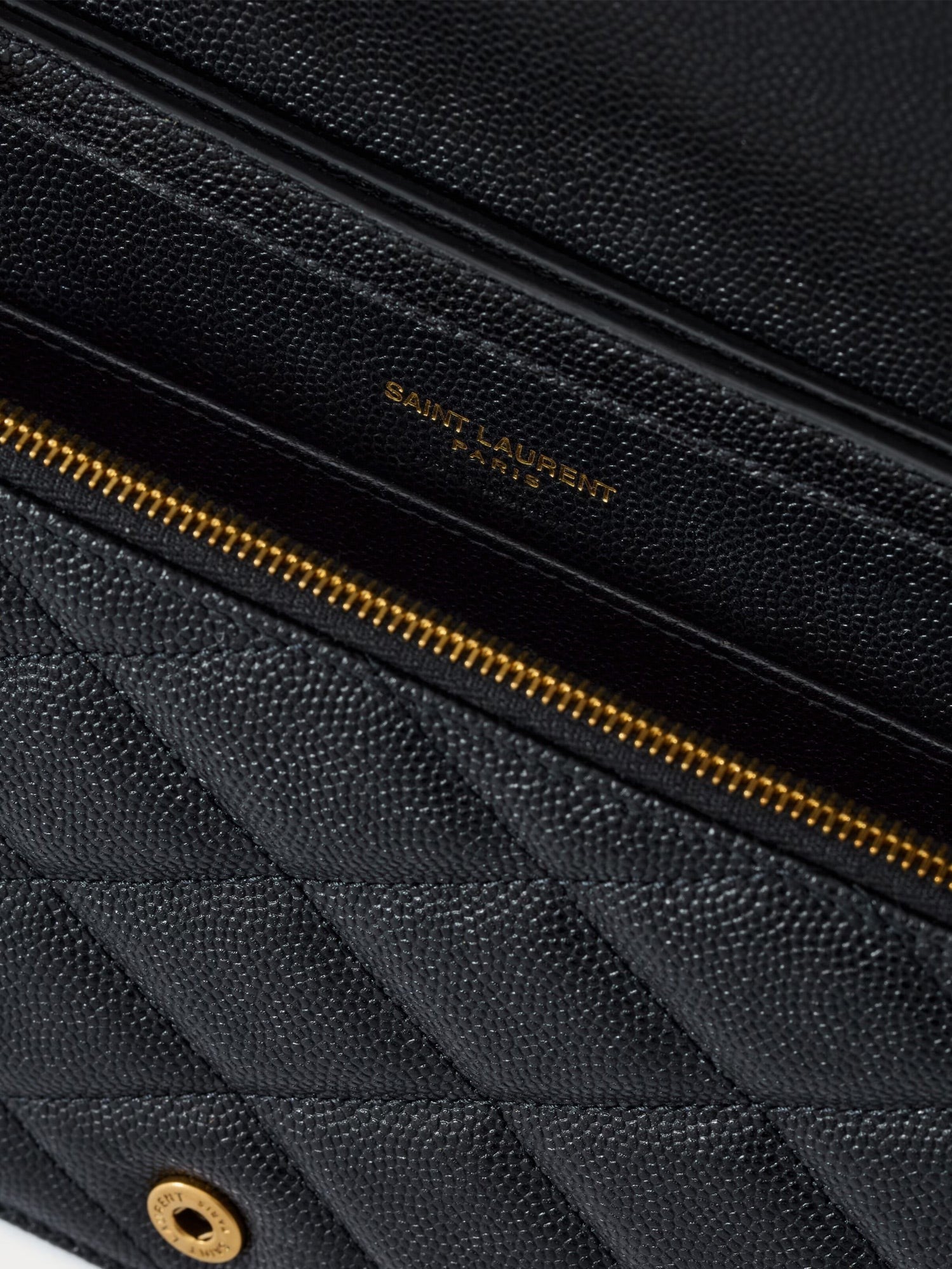 Saint Laurent Women's Paris Leather Crossbody Bag Black