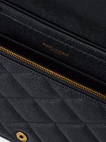 Saint Laurent Women's Paris Leather Crossbody Bag Black