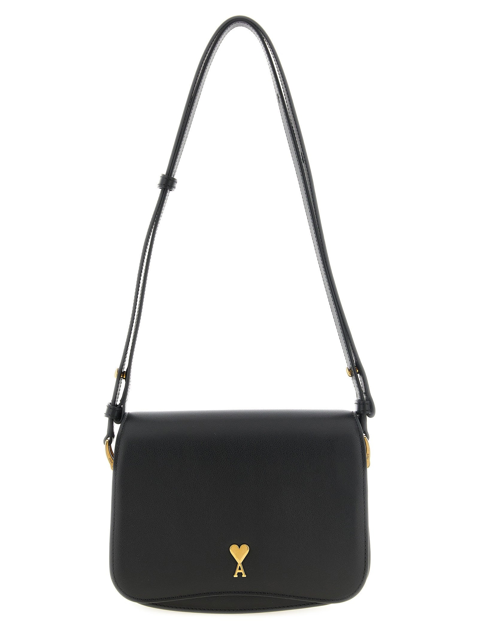 Ami Paris Paris Paris Crossbody Bag Black