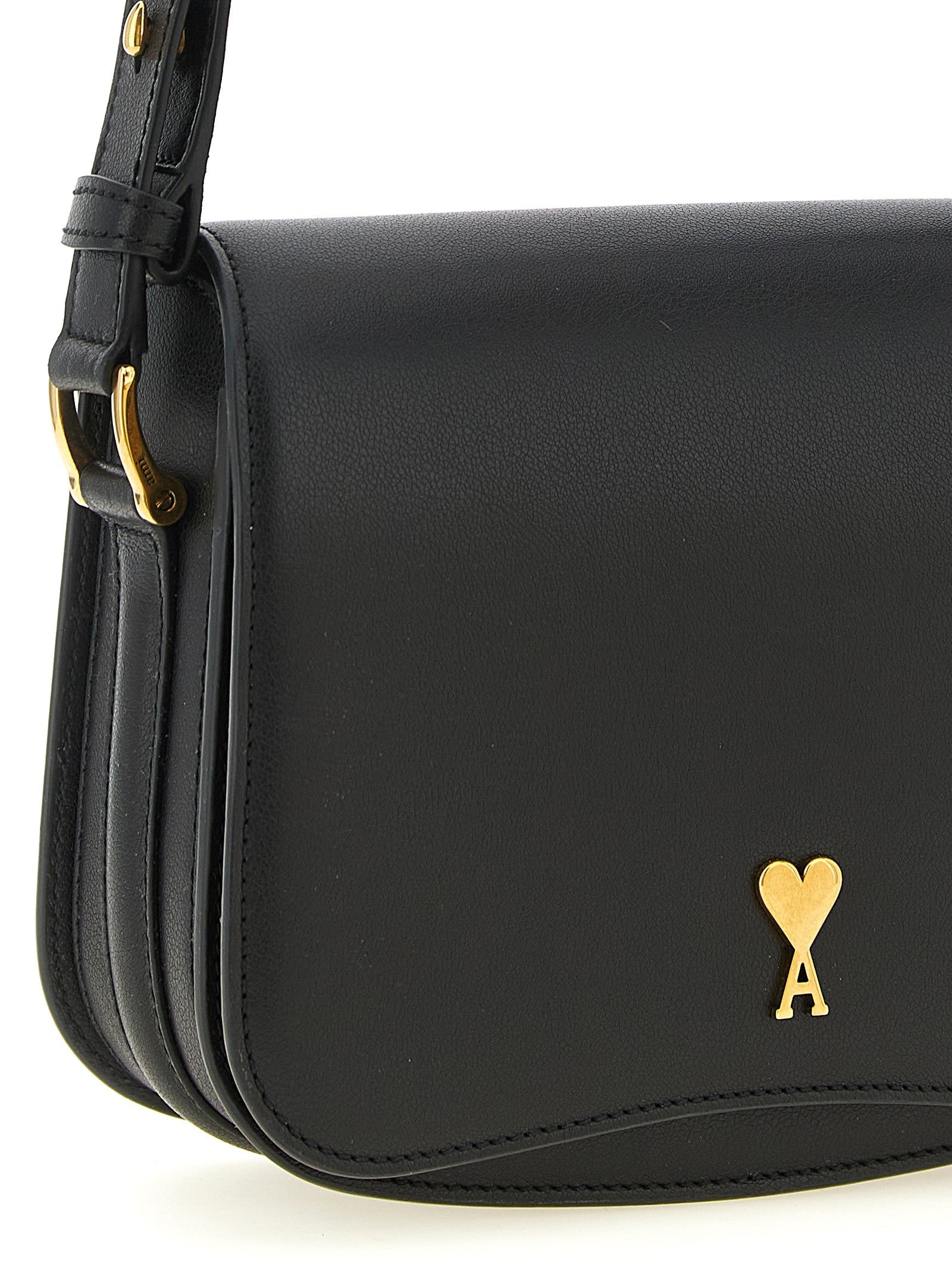 Ami Paris Paris Paris Crossbody Bag Black