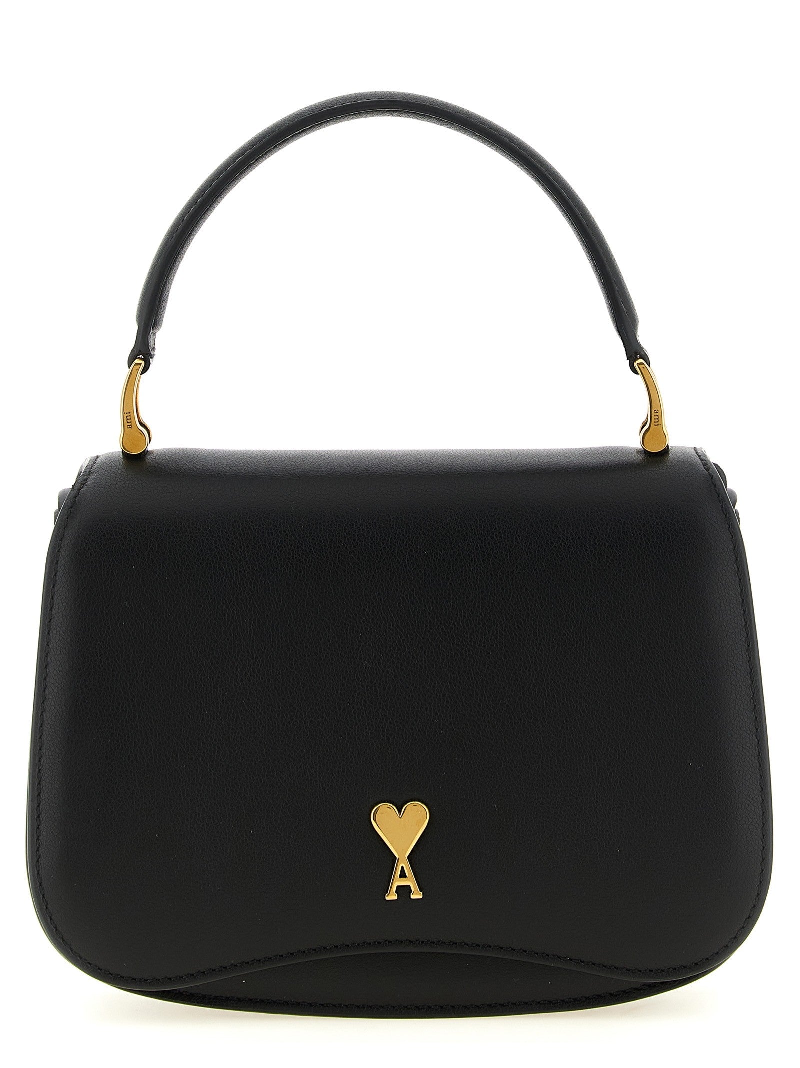 Ami Paris Paris Paris Handbag Black