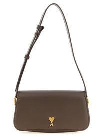 Ami Paris Paris Paris Shoulder Bag Brown