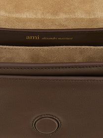 Ami Paris Paris Paris Shoulder Bag Brown