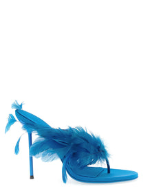 PARIS TEXAS - PARIS TEXAS - ’Lidia Feather Thong’ mules - Women’s Shoes