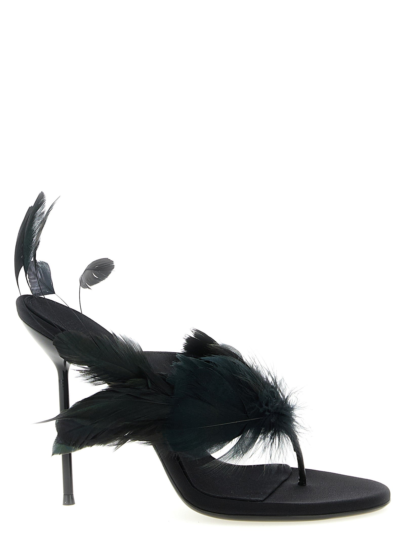 PARIS TEXAS - PARIS TEXAS - ’Lidia Feather Thong’ mules - Women’s Shoes