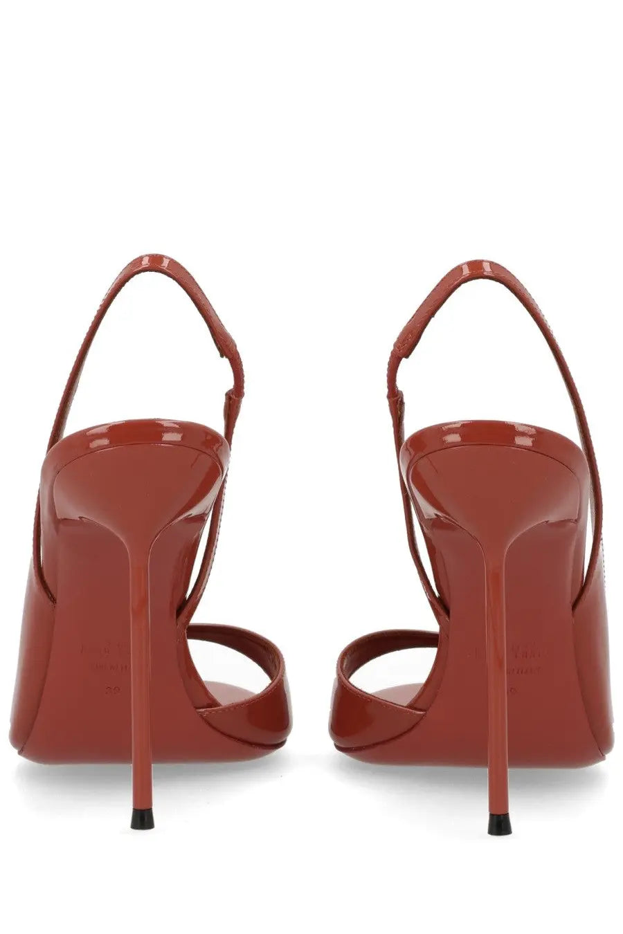 Paris texas women’s red patent leather slingback heels with sleek minimalist design and black-tipped stiletto heels