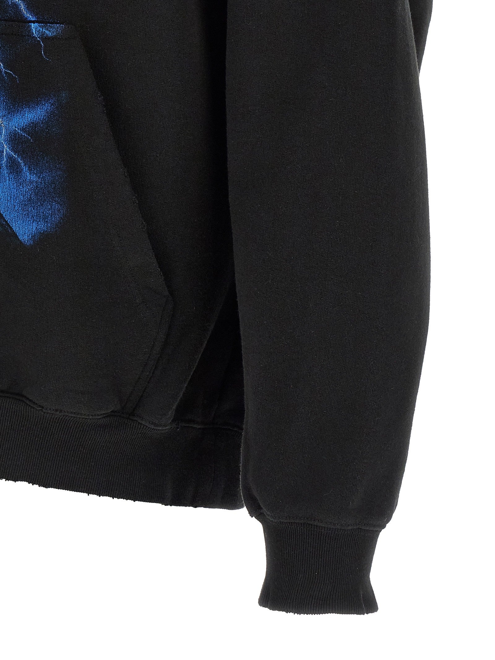 Balenciaga Paris Thunderstorm Hoodie Black
