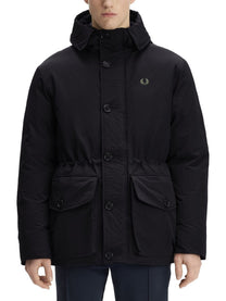 Fred Perry Men's Hooded Parka Padded Black