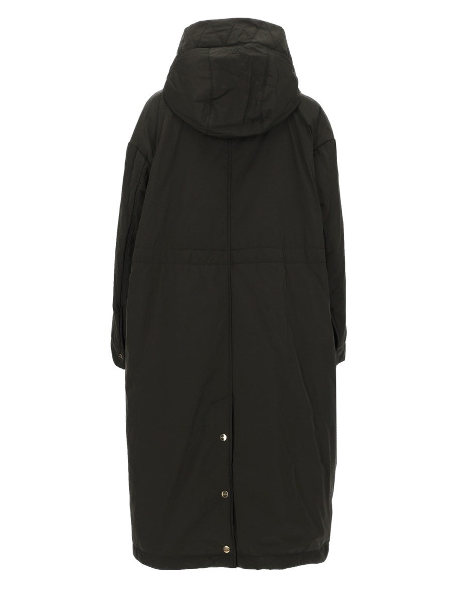 S MAX MARA Women's Parka Imbottito Reversibile Bosco Green, view 4