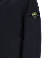 Stone Island Men's Wool Cashmere Parka Blue