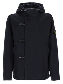 Stone Island Men's Wool Cashmere Parka Blue