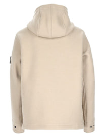Stone Island Men's Wool Cashmere Parka Beige